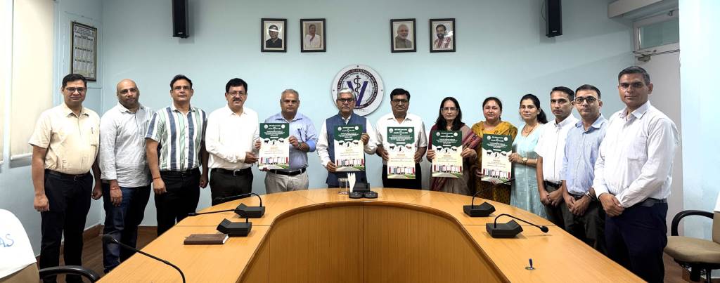 LUVAS ViceChancellor Dr Verma Unveils Brochure for 24th NAVS Convocation and Scientific Conference2026